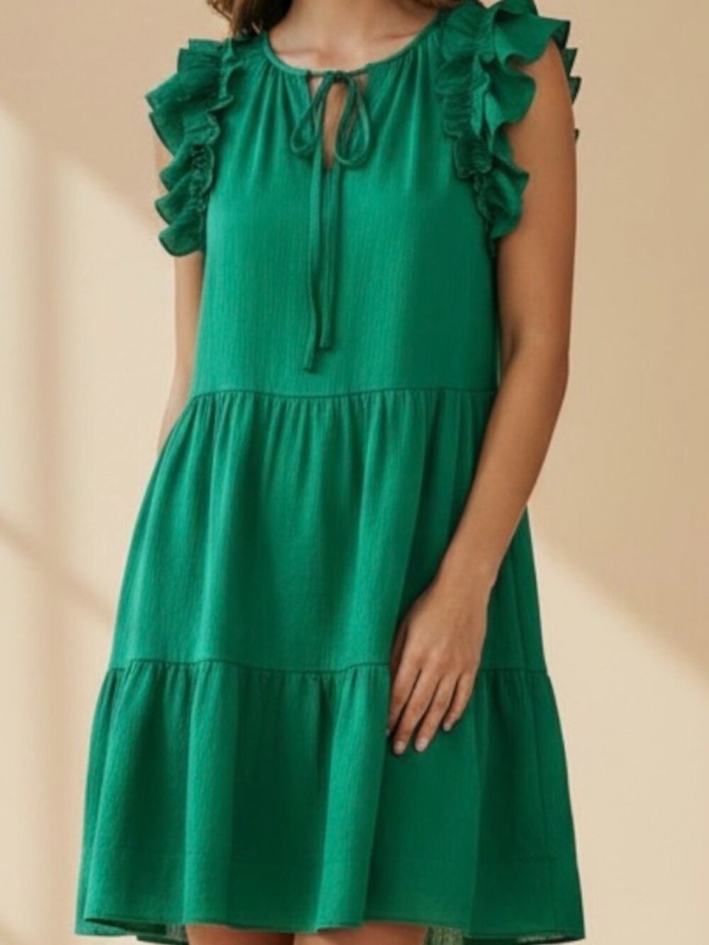 Green Dress Midi Current Air